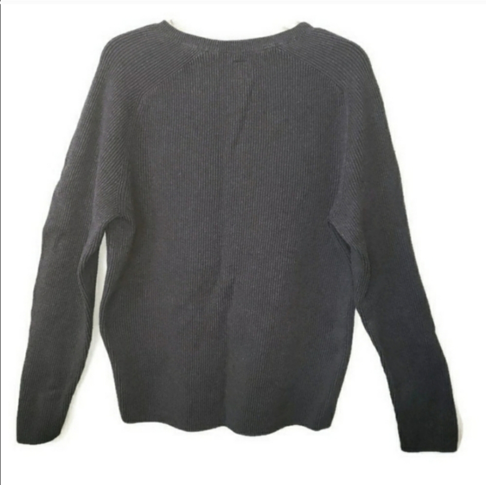 GAP mens large charcoal grey crew neck sweater - Picture 2 of 5